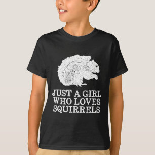 T-shirt Juste une fille qui aime les écureuils