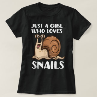 T-shirt Juste une fille qui aime les escargots
