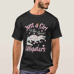 T-shirt Juste Une Fille Qui Aime Les Femmes Alligator Fill