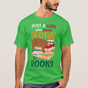 T-shirt Juste Une Fille Qui Aime Les Fentes Et Les Livres