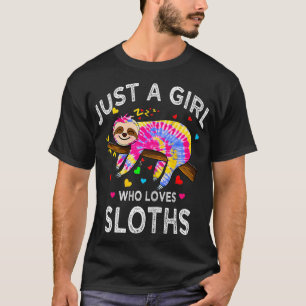 T-shirt Juste une fille qui aime les fentes fuuny cravate