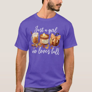T-shirt Juste une fille qui aime les feuilles d'automne La