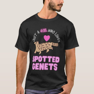 T-shirt Juste une fille qui aime les filles aux genettes t