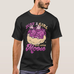 T-shirt Juste Une Fille Qui Aime Les Filles D'Oies D'Oies 