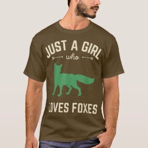 T-shirt Juste Une Fille Qui Aime Les Fos Animaux Faune Nat