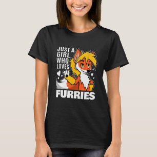 T-shirt Juste Une Fille Qui Aime Les Furies Feu Renard Fox