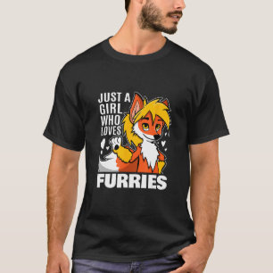 T-shirt Juste Une Fille Qui Aime Les Furies Feu Renard Fox