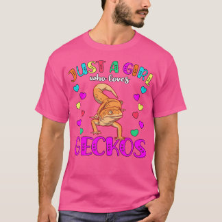T-shirt Juste Une Fille Qui Aime Les Geckos