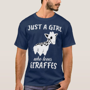 T-shirt Juste une fille qui aime les girafes 1