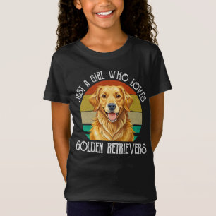 T-Shirt Juste Une Fille Qui Aime Les Golden Retrievers