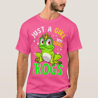 T-shirt Juste une fille qui aime les grenouilles