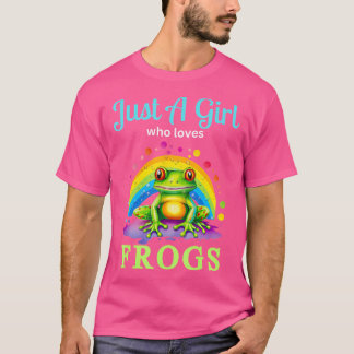 T-shirt Juste une fille qui aime les grenouilles