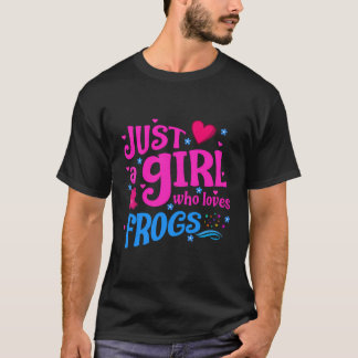 T-shirt Juste une fille qui aime les grenouilles