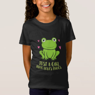 T-Shirt Juste une fille qui aime les grenouilles| Cadeaux 