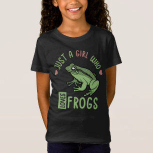 T-Shirt Juste une fille qui aime les grenouilles Cadeaux a