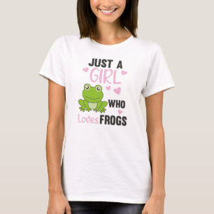 T-shirt Juste Une Fille Qui Aime Les Grenouilles Grenouill