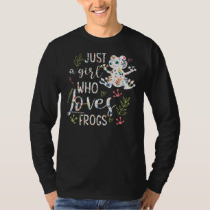 T-shirt Juste Une Fille Qui Aime Les Grenouilles Pour Les 