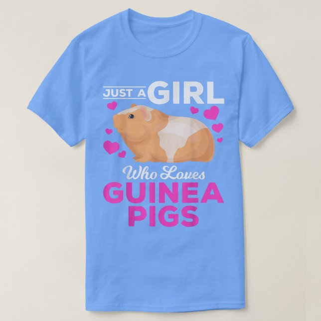 T-shirt Juste Une Fille Qui Aime Les Guinéens Cochons Guin (Design devant)