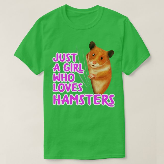 T-shirt Juste Une Fille Qui Aime Les Hamsters (Design devant)