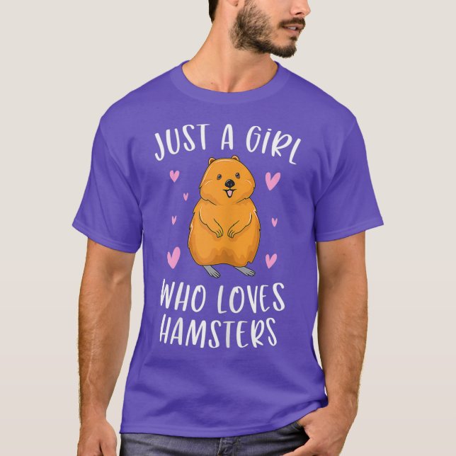 T-shirt Juste Une Fille Qui Aime Les Hamsters Drôle Hamste (Devant)