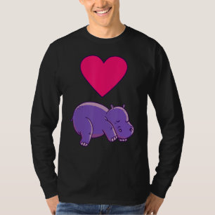 T-shirt Juste Une Fille Qui Aime Les Hippopotames
