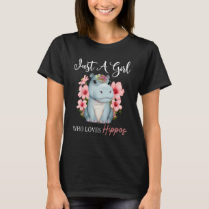 T-shirt Juste une fille qui aime les hippopotames 8