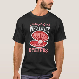 T-shirt Juste une fille qui aime les huîtres 1