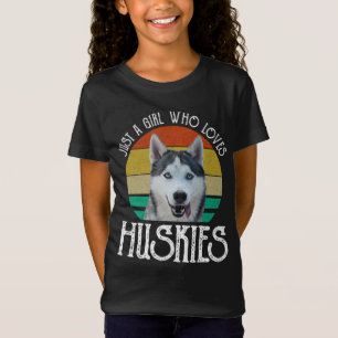 T-Shirt Juste Une Fille Qui Aime Les Huskies