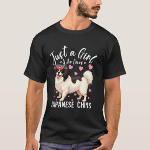 T-shirt Juste Une Fille Qui Aime Les Japonaises Chin Femme