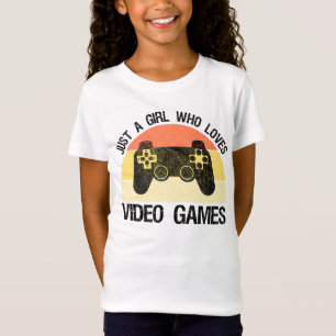 T-Shirt Juste Une Fille Qui Aime Les Jeux Vidéo