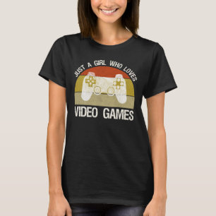 T-shirt Juste Une Fille Qui Aime Les Jeux Vidéo
