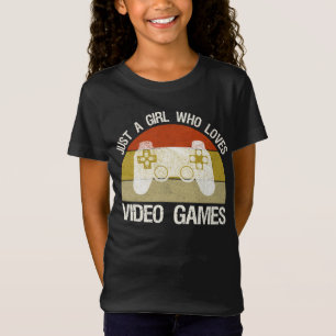 T-Shirt Juste Une Fille Qui Aime Les Jeux Vidéo