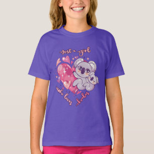 T-shirt Juste Une Fille Qui Aime Les Koalas