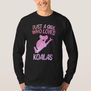 T-shirt Juste Une Fille Qui Aime Les Koalas Pour Les Femme