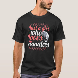 T-shirt Juste une fille qui aime les lamantins soigneuse d