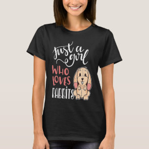 T-shirt Juste une fille qui aime les lapins