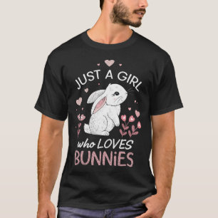 T-shirt Juste Une Fille Qui Aime Les Lapins Lapin Lapin La