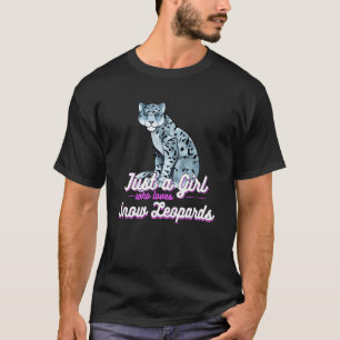 T-shirt Juste Une Fille Qui Aime Les Léopards De Neige