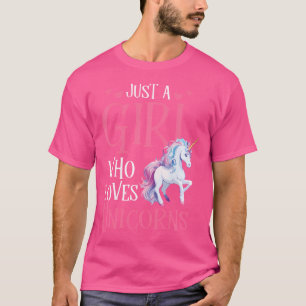 T-shirt Juste une fille qui aime les licornes