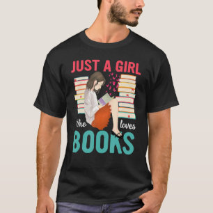 T-shirt Juste une fille qui aime les livres