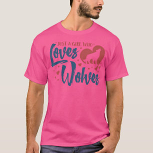 T-shirt Juste Une Fille Qui Aime Les Loups Momma Wolf Funn