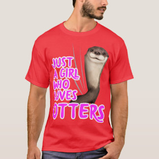 T-shirt Juste Une Fille Qui Aime Les Loutres