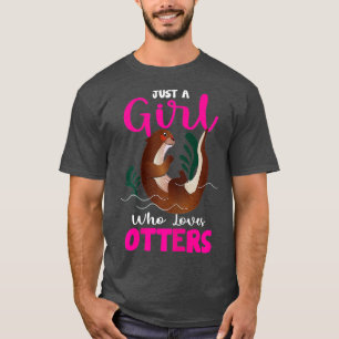 T-shirt Juste une fille qui aime les loutres - 4