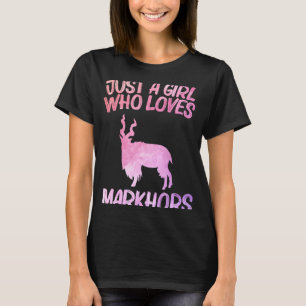 T-shirt Juste Une Fille Qui Aime Les Markhors Pour Les Fem