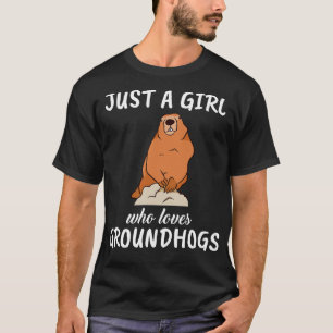 T-shirt Juste une fille qui aime les marmottes