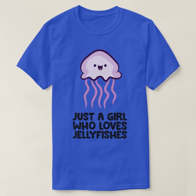 T-shirt Juste une fille qui aime les méduses (Design devant)