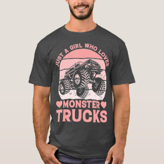 T-shirt Juste une fille qui aime les Monstertrucks