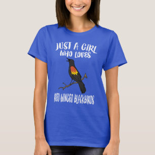 T-shirt Juste une fille qui aime les oiseaux à ailes rous