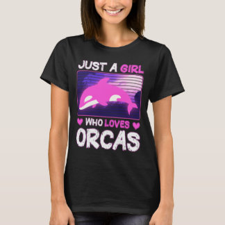 T-shirt Juste Une Fille Qui Aime Les Orques - Mignonne Et