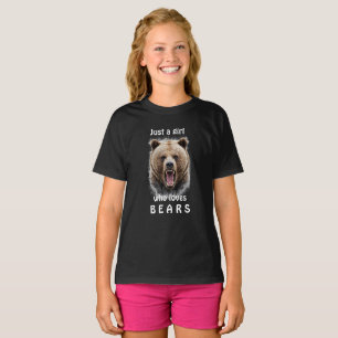 T-shirt Juste Une Fille Qui Aime Les Ours